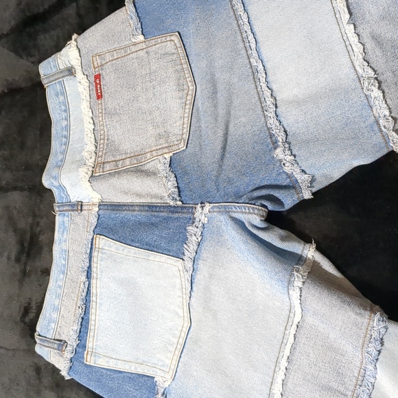 Vtg '00s Zana di patchwork flare jeans size 11 - Picture 13 of 13